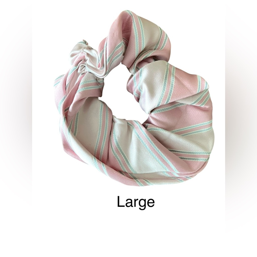 BN 100% Recycled Silk Handmade Scrunchies - Bundle of 3 - Picture 5 of 9